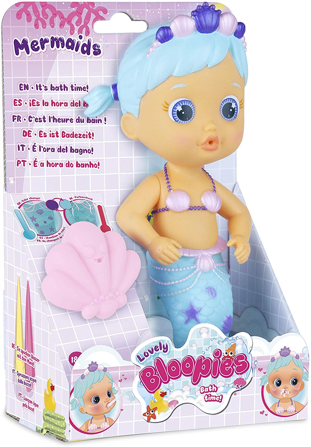 Кукла русалочка для купания Bloopies – Lovely, брызгается водой и пузырями  